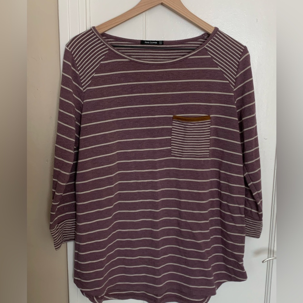 PINK CLOVER Haylee Front Pocket Raglan Knit Top